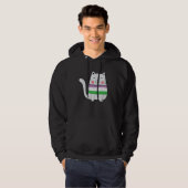 Gendequeer Flag LGBTQ Cats Pride Cat  1 Hoodie (Voorkant volledig)