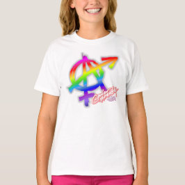 Gender Anarchy (voorzijde print) - Rainbow shirt
