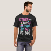 Gender Announcement Either Way it goes  I'm The Bi T-shirt (Voorkant volledig)