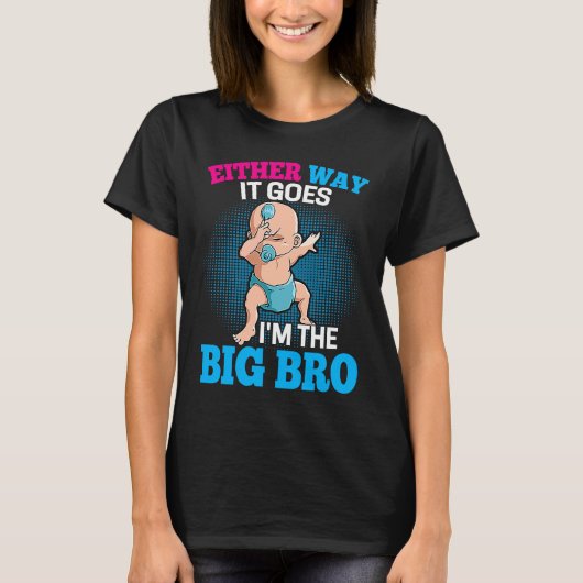 Gender Announcement Either Way it goes I'm The Bi T-shirt (Voorkant)