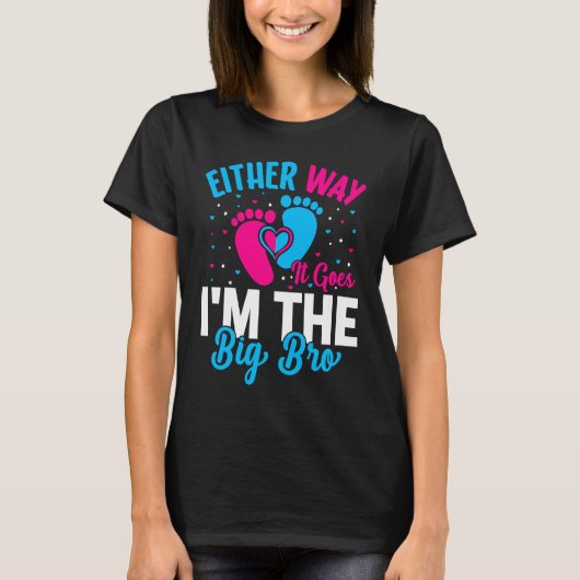 Gender Announcement Either Way it goes I'm The Bi T-shirt (Voorkant)