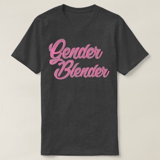 Gender Bender Blender End Genderless Queer Gay LGB T-shirt (Design voorkant)