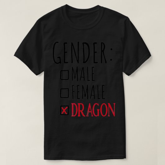 Gender Dragon T-shirt (Design voorkant)
