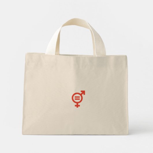Gender Equality Mini Tote Bag (Achterkant)