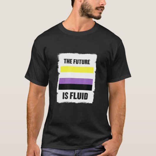 Gender Fluid Enby Genderqueer Non Binary T-shirt (Voorkant)