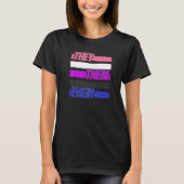 Gender Fluid Genderless - Non Binary Neutral They T-shirt (Voorkant)