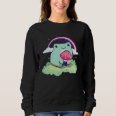 Gender Fluid Pride Flag Cute Frog Mushroom Subtle  Trui (Voorkant)