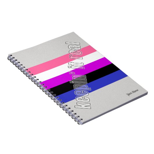 Gender Fluid Pride Notitieboek (Rechterzijde)