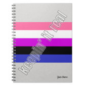 Gender Fluid Pride Notitieboek (Voorkant)