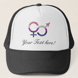 Gender Fluid Symbool in Pride Vlag Kleuren Trucker Pet