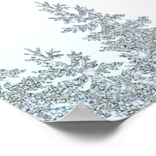 Gender Guess Vote He Or She Winter Snowflake Poster (Hoek)