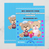 gender invitation kaart (Voorkant / Achterkant)