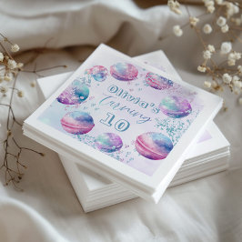 Gender neutraal Bath bom maken verjaardagsfeestje Servet