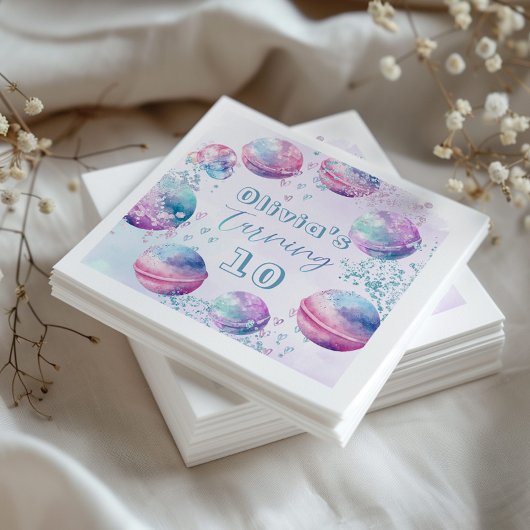 Gender neutraal Bath bom maken verjaardagsfeestje Servet