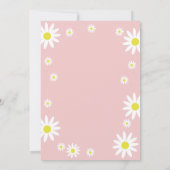 Gender Neutraal Daisy 3e verjaardagsfeestje Boho W Kaart (Achterkant)