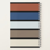 Gender Neutraal Monogrammed Volledige Naam Nota's Notitieboek (Achterkant)