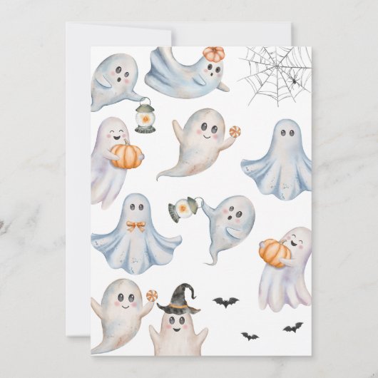 Gender Neutral A Little Boo Baby Shower Kaart (Achterkant)