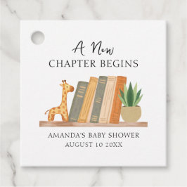 Gender Neutral A New Chapter Begins Baby Shower Bedankjes Labels