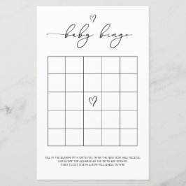 Gender Neutral Baby Bingo Game