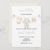 Gender neutral Baby Clothes Baby shower Kaart (Voorkant / Achterkant)