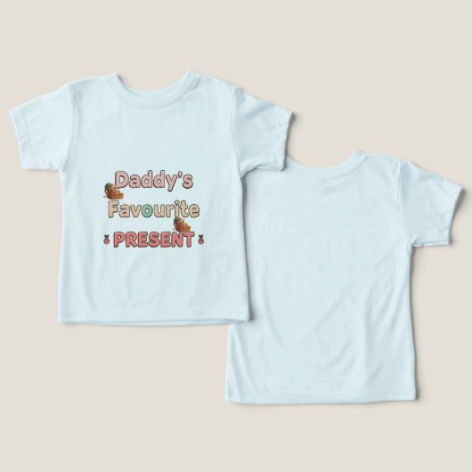Gender-Neutral Baby Shirt • Cute Personalized (Ontwerp Voorkant & Achterkant)