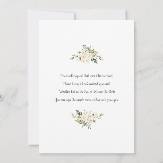 Gender Neutral Balloons Baby shower Invitation Kaart (Achterkant)