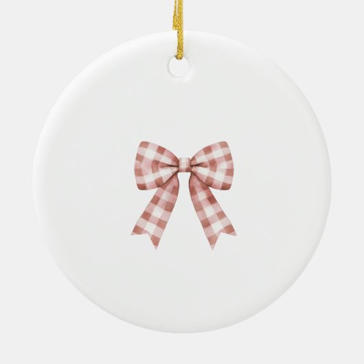 Gender Neutral Bear First Christmas Keepsake Keramisch Ornament (Achterkant)