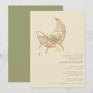 Gender Neutral Boho Baby Sprinkle Shower Kaart