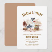 Gender Neutral Boho Storybook Stork Baby Shower   Kaart (Voorkant / Achterkant)