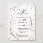 Gender-Neutral Boho Wildflower Baby in Bloom  Kaart (Voorkant)