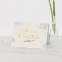 Gender Neutral Clouds Stars Baby shower Bedankt