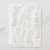 Gender Neutral Cottagecore Boho Otter Baby Shower  Kaart (Achterkant)