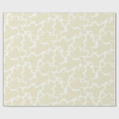 Gender Neutral Gift Wrap | Beige Cow Print Cadeaupapier (Vlak)