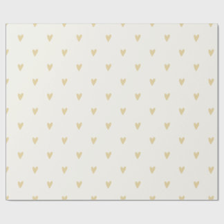 Gender Neutral Gift Wrap | Sand Hearts Cadeaupapier