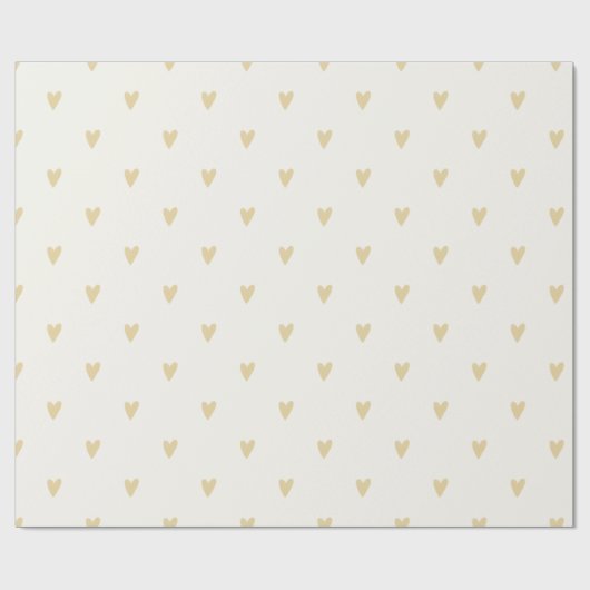 Gender Neutral Gift Wrap | Sand Hearts Cadeaupapier (Vlak)