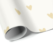 Gender Neutral Gift Wrap | Sand Hearts Cadeaupapier (Rol Hoek)