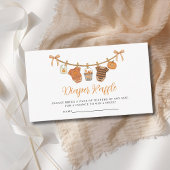 Gender Neutral Halloween Diaper Raffle Baby Shower Informatiekaartje