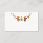 Gender Neutral Halloween Diaper Raffle Baby Shower Informatiekaartje (Achterkant)