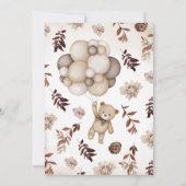 Gender Neutral Herfst Beer Baby shower Kaart (Achterkant)