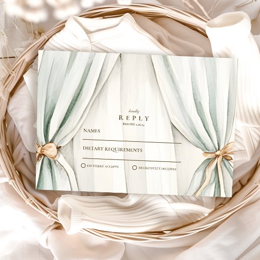 Gender Neutral Nesting Party Baby shower RSVP Kaartje