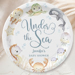 Gender Neutral Ocean Baby Shower Gender Neutral  Papieren Bordje<br><div class="desc">Add a touch of elegance to your Baby Shower with our 'Under The Sea' Ocean Baby Shower Paper Plates! Don't settle for the ordinary. Elevate your celebration,  order your today,  and make your event extraordinary!</div>