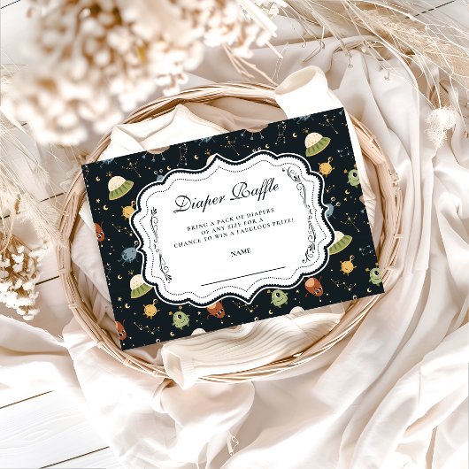 Gender Neutral Planet Diapper Raffle Informatiekaartje