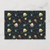 Gender Neutral Planet Diapper Raffle Informatiekaartje (Achterkant)