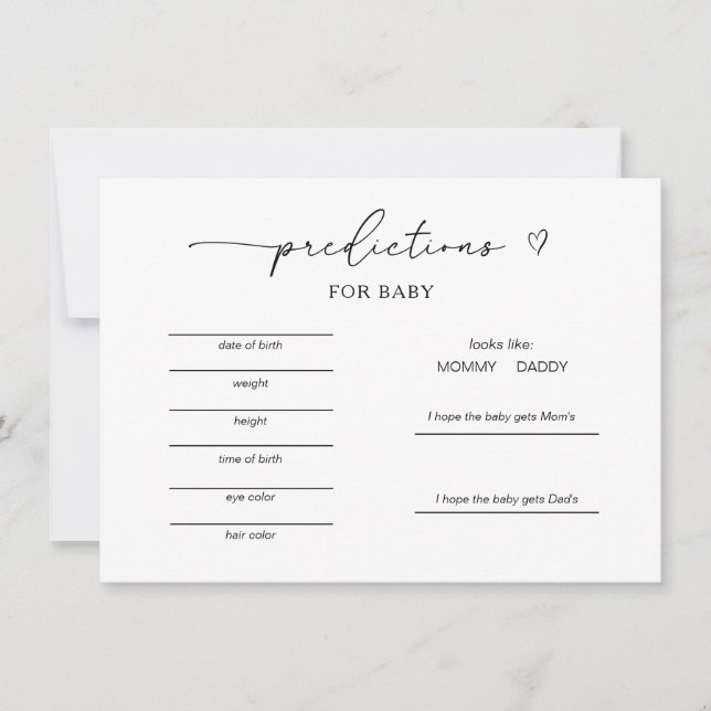 Gender Neutral Predictions Game (Voorkant)