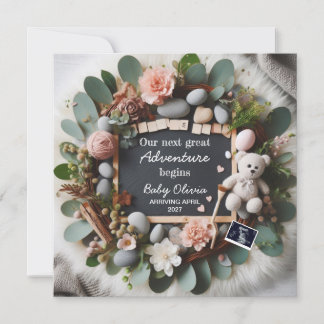 gender neutral pregnancy announcement Editable Aankondiging