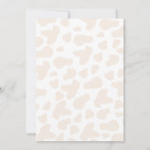 Gender Neutral Sage Green Highland Koe Baby shower Kaart (Achterkant)