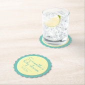 Gender Neutral Shower Scalloped Coasters Kartonnen Onderzetters (Insitu)