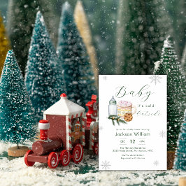 Gender Neutral Snowflake Winter Baby Shower Kaart