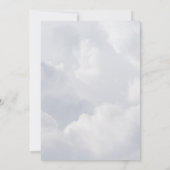 Gender Neutral We Are On Cloud Nine Baby Shower Kaart (Achterkant)