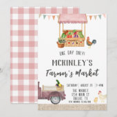 Gender Neutrale Boerenmarkt Uitnodiging Verjaardag (Voorkant / Achterkant)